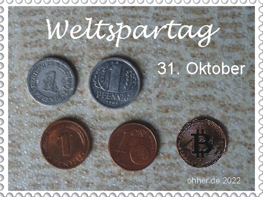 Briefmarke zum Weltspartag